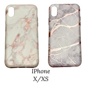 IPhone X/XS Rose gold Marble Cases